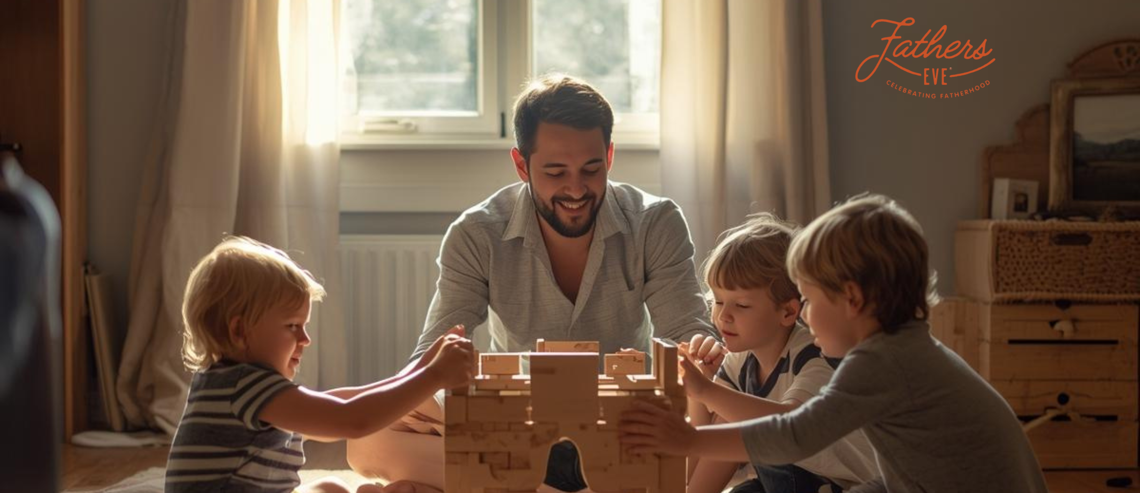 dad playing with kids fatherseve