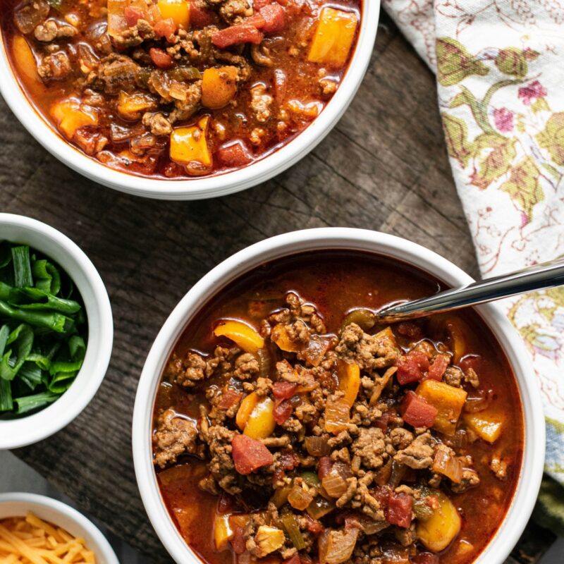 bowls of chili